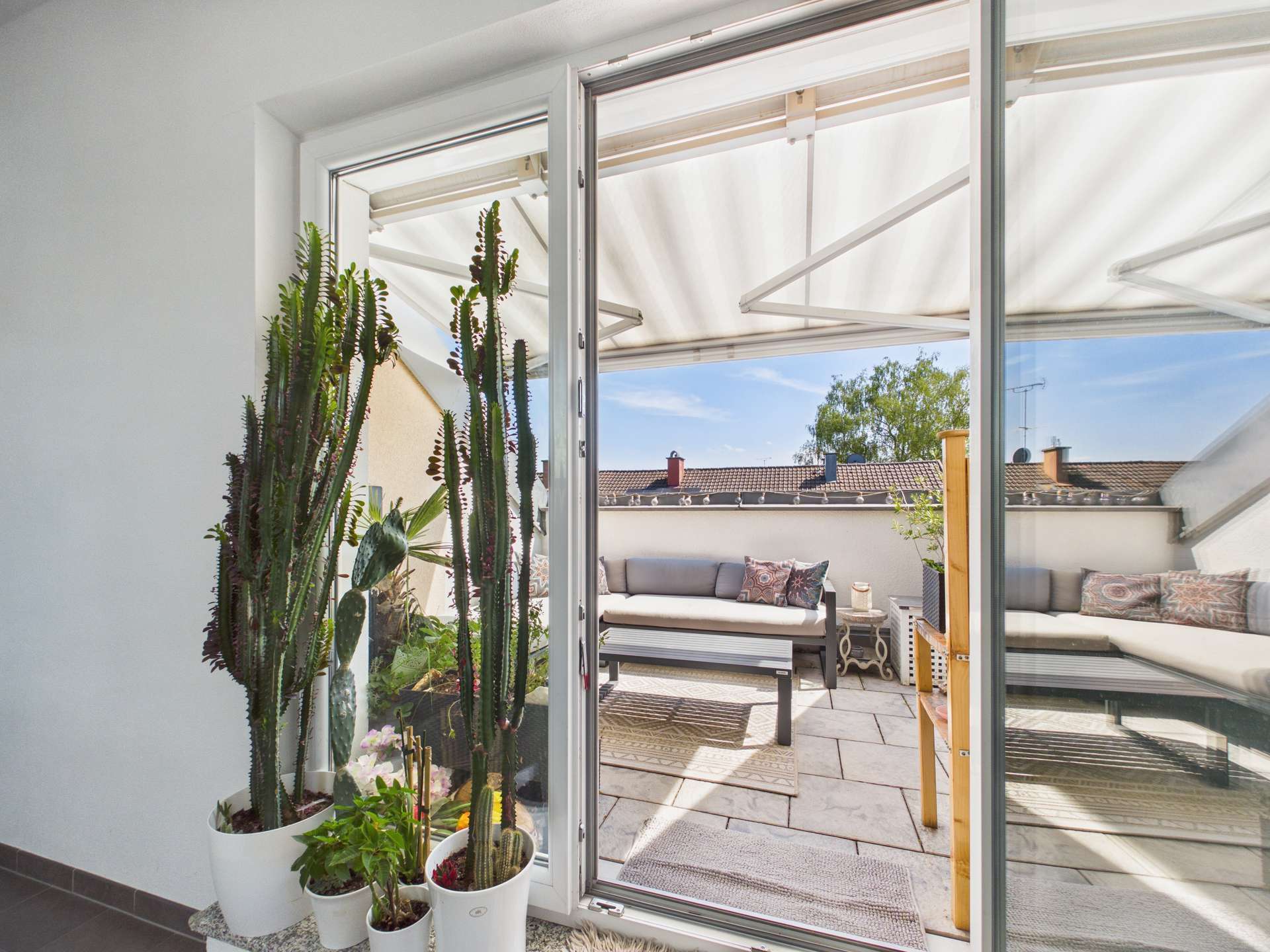 Zugang zur Dachterrasse