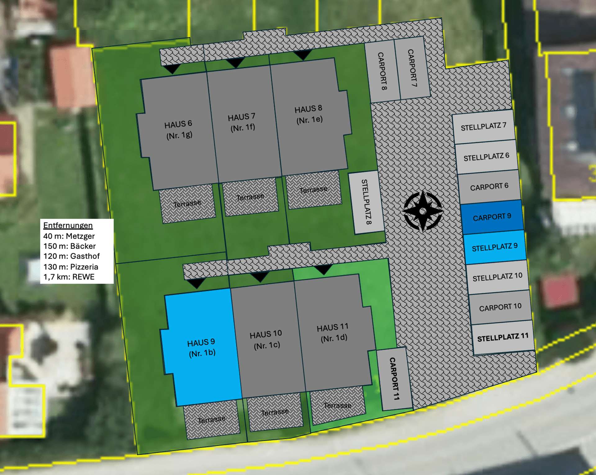 Lage von Haus 9