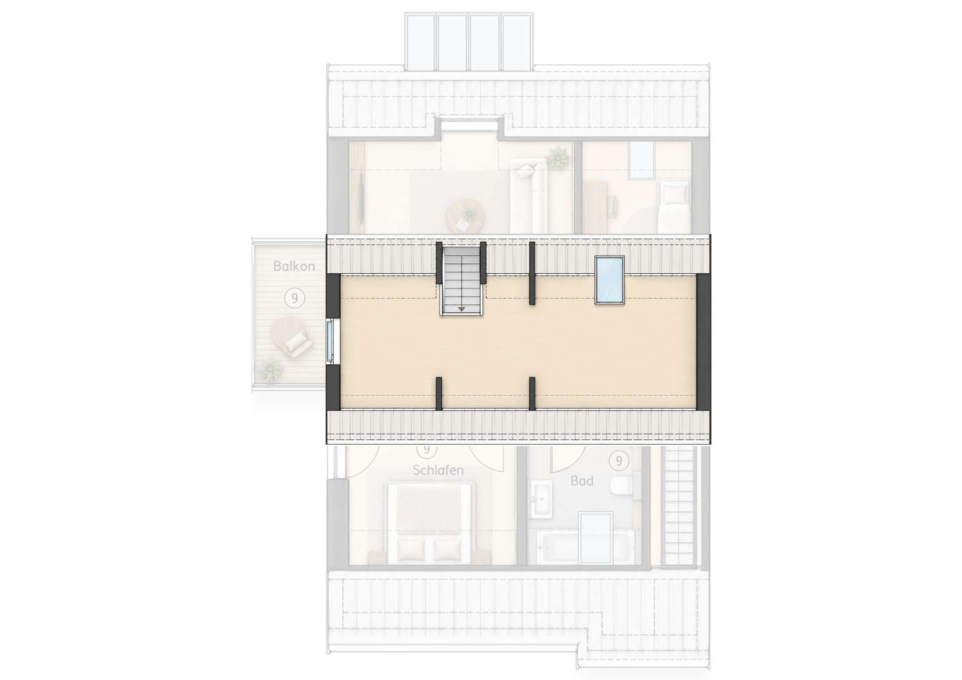 Grundriss Dachspitz