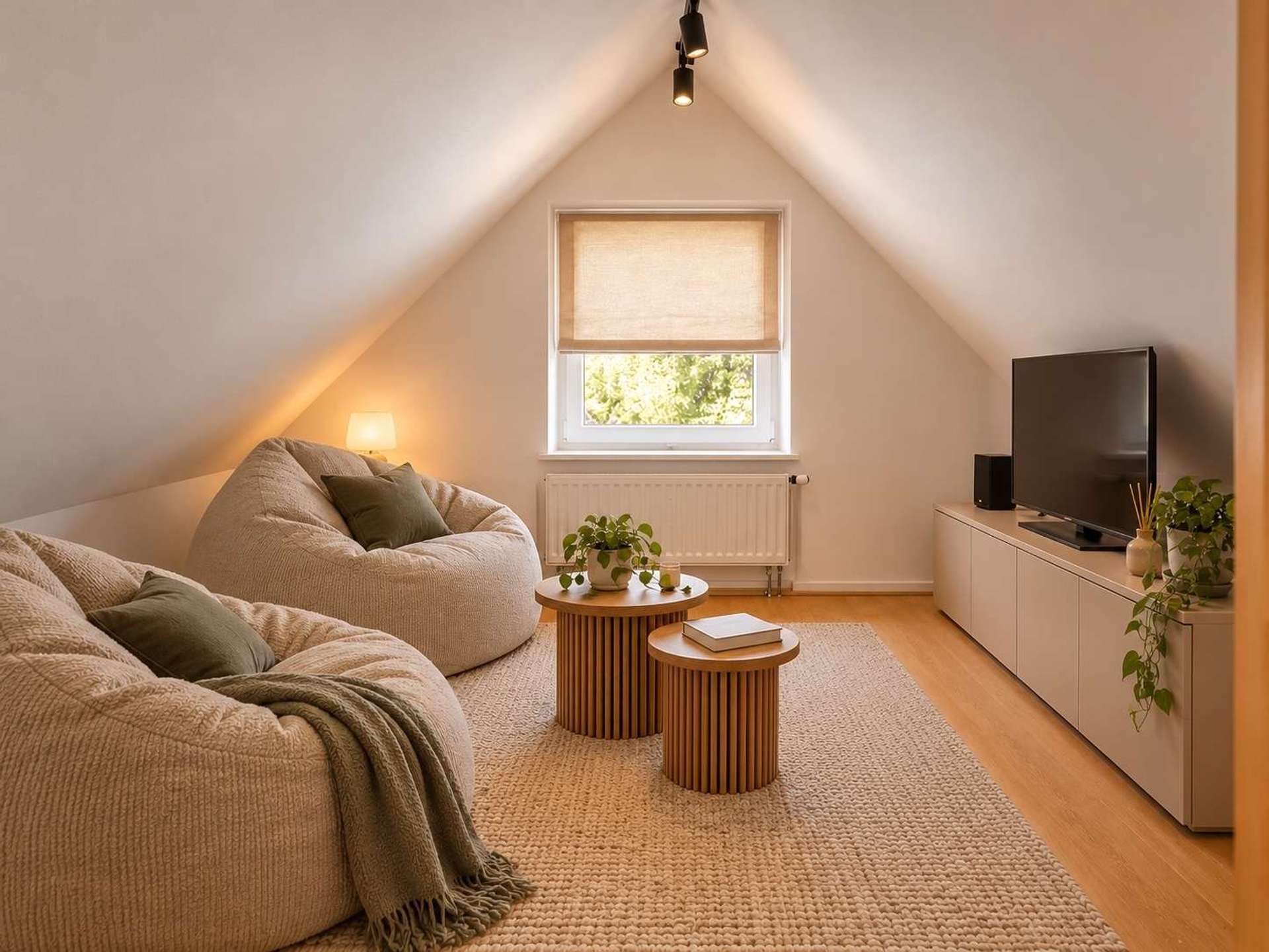 Dachspitz mit Beanbags