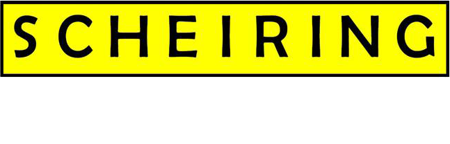 Das Wort 'SCHEIRING' in schwarzen Großbuchstaben auf gelbem Hintergrund mit schwarzem Rahmen.