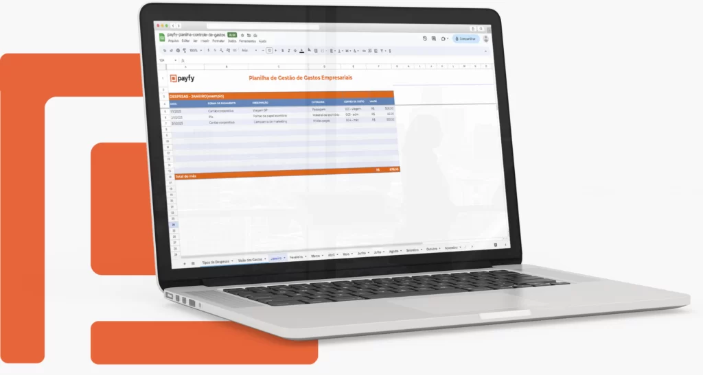 Planilha para Gerenciar Gastos em pequenos volumes