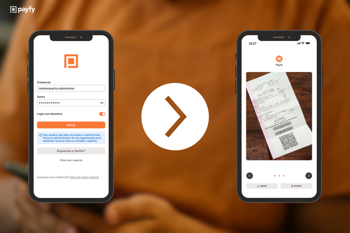 Celular scaneando o comprovante