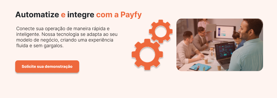 Botão para agendar demonstração da Payfy