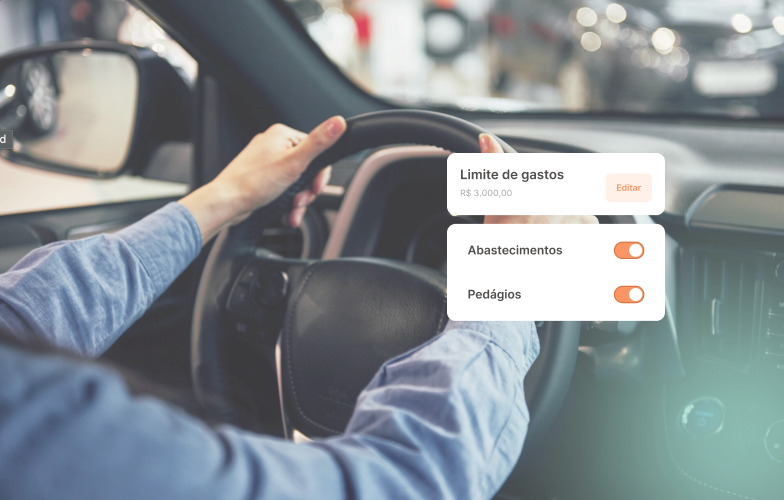 Como definir limite de gastos no cartão corporativo para cada motorista?