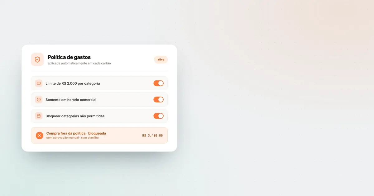 Como aplicar política de gastos de forma automática na empresa