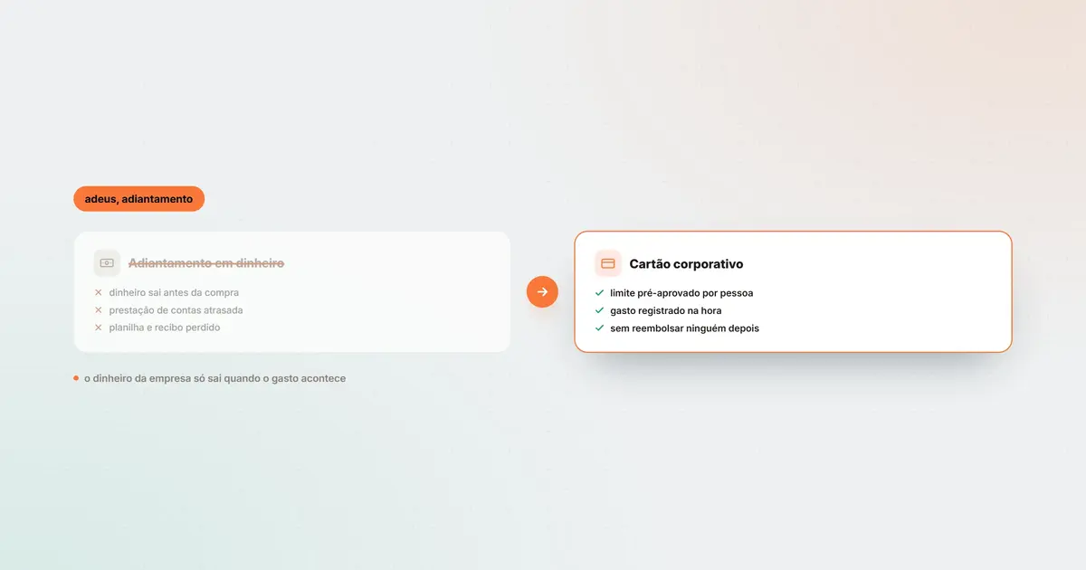 Melhor alternativa ao adiantamento de despesas para empresas