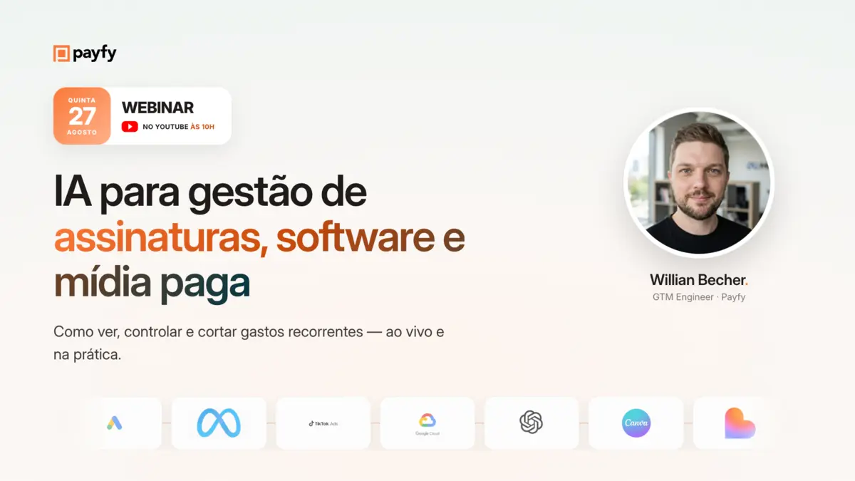  IA para Gestão de Assinaturas, Software e Mídia Paga