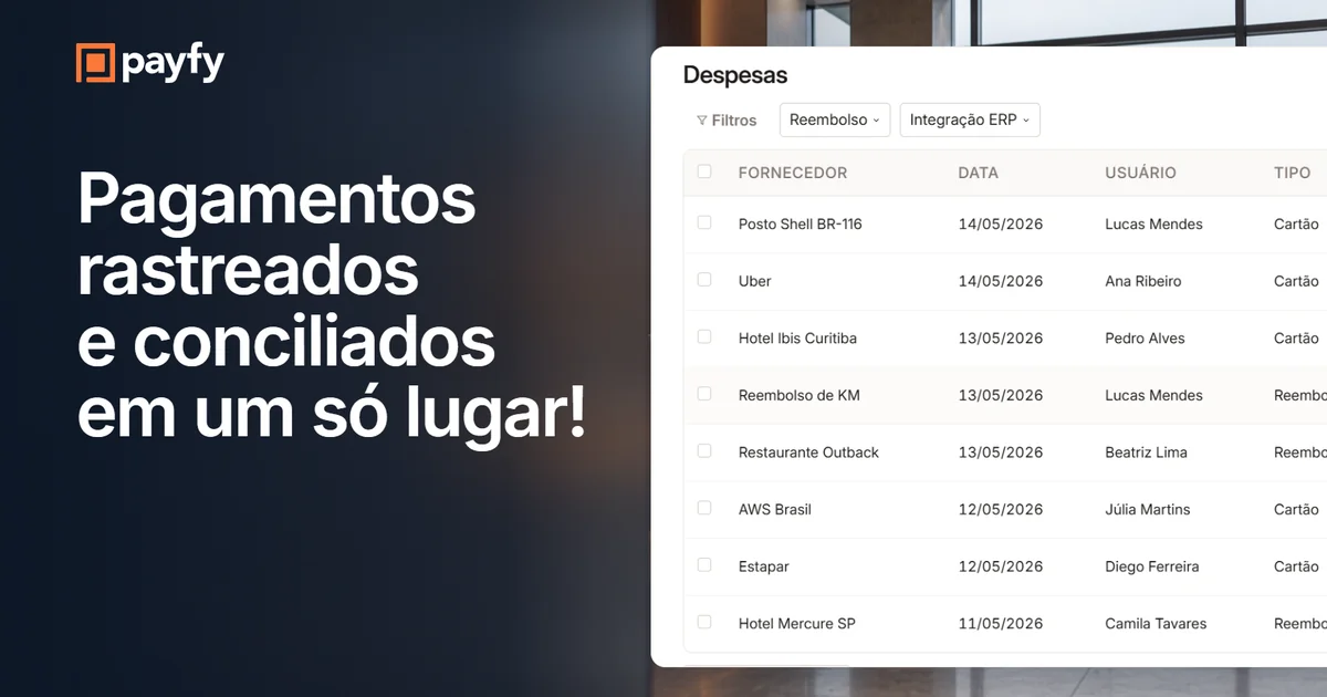Conciliação de pagamentos: tudo rastreado em um só lugar