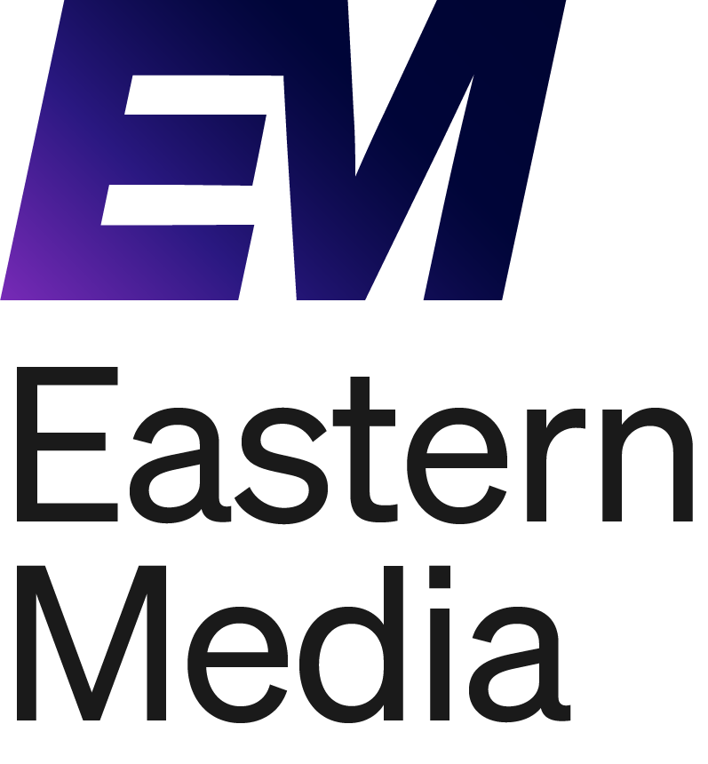 Logo for Eastern Media / EMLive, the handle of Kahu Millin.