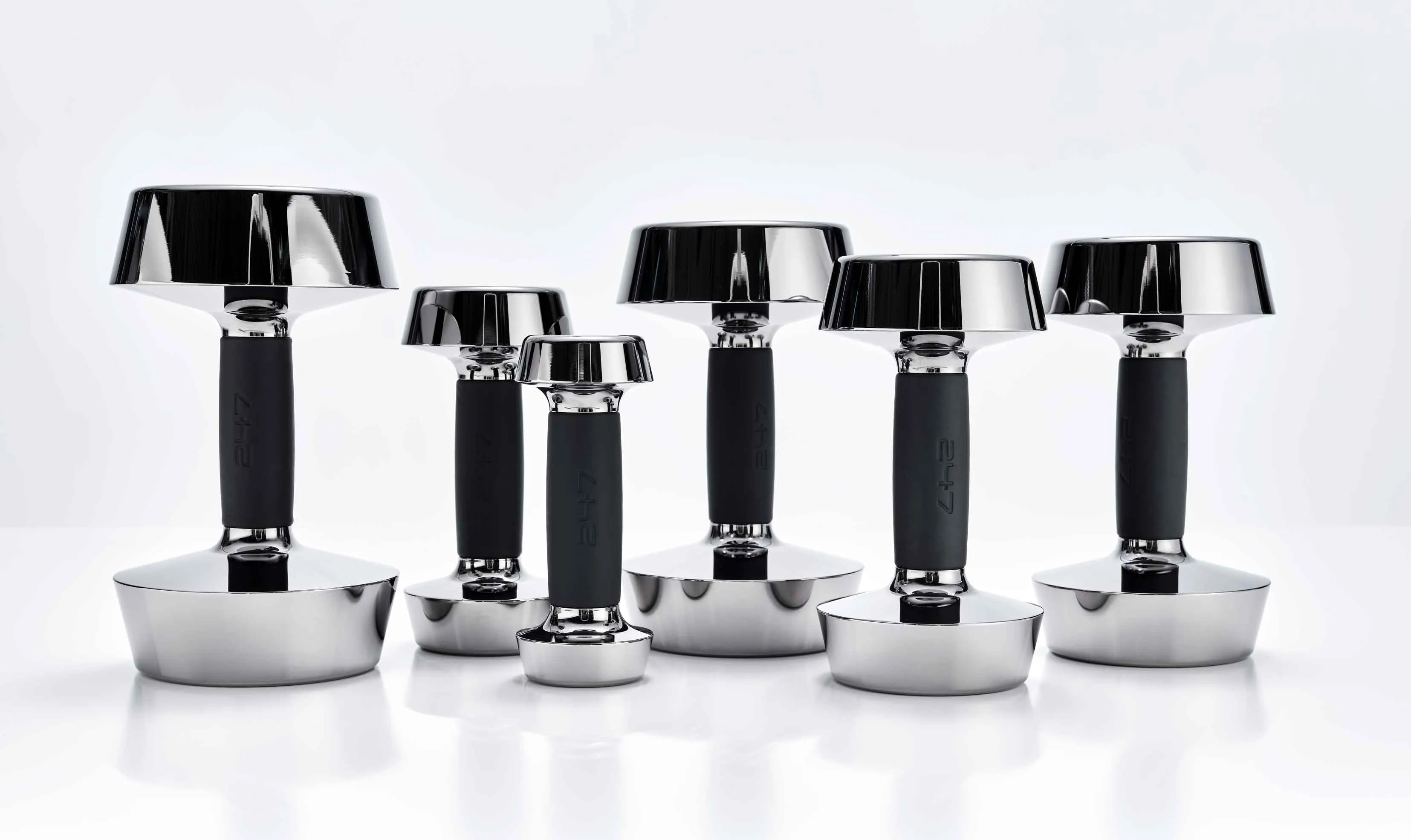 Luxury design dumbbell set with vertical tower – dumbbell set from 2-12 kg