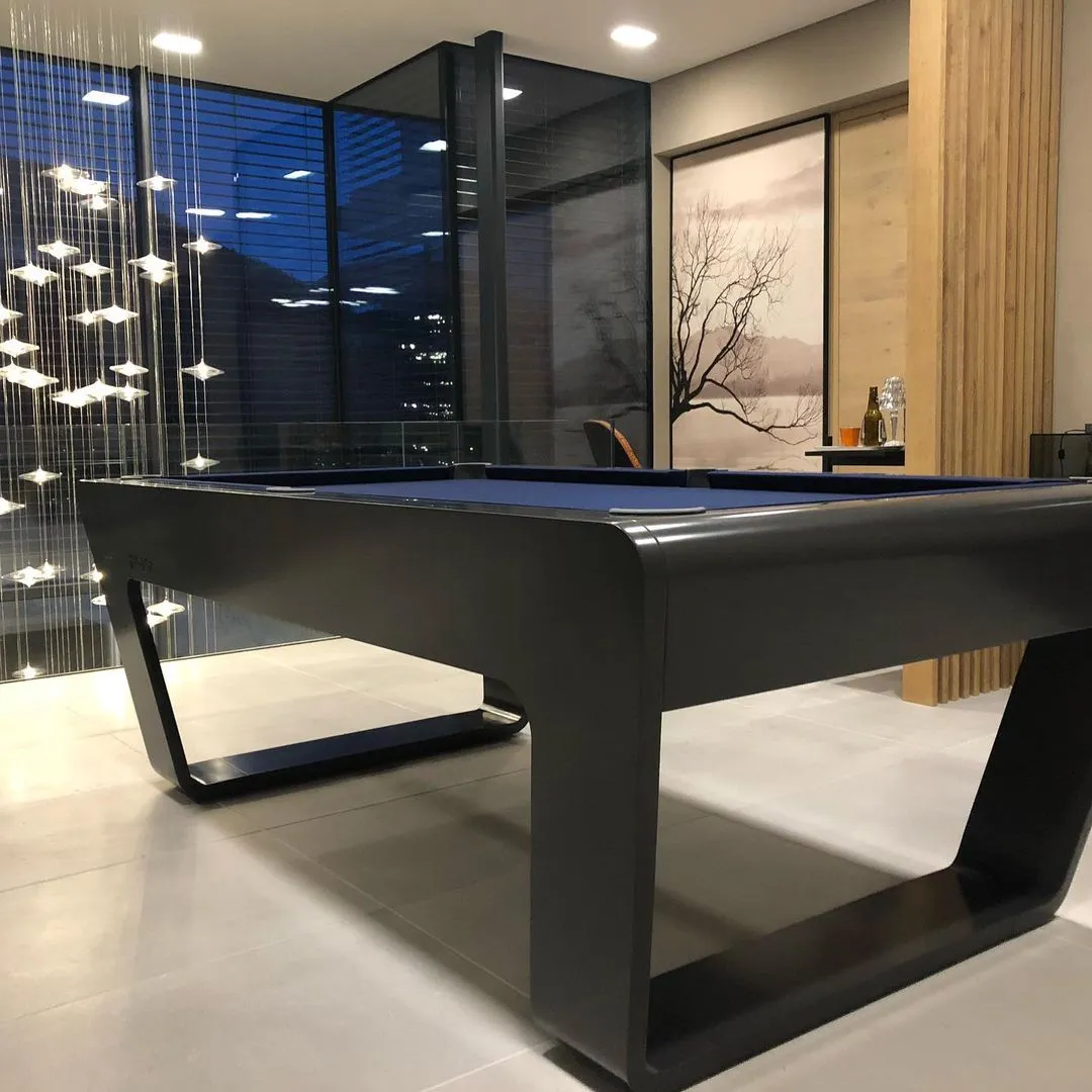 Luxury design pool table for modern interiors – in exclusive interior space