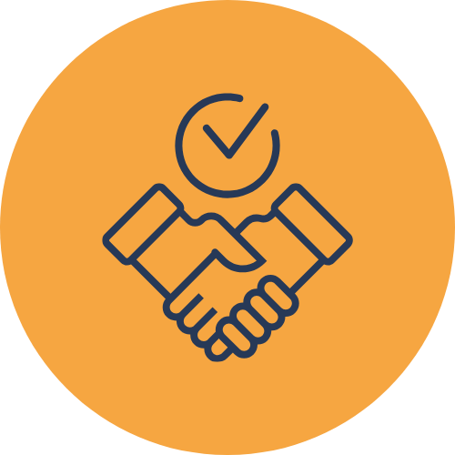 Blue Reliable Service Icon