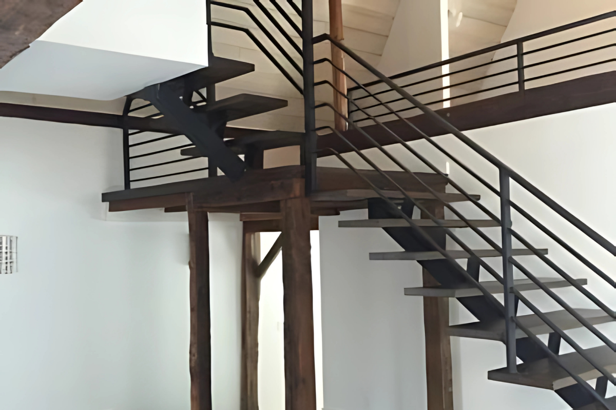 Metal Stairs to the top floow