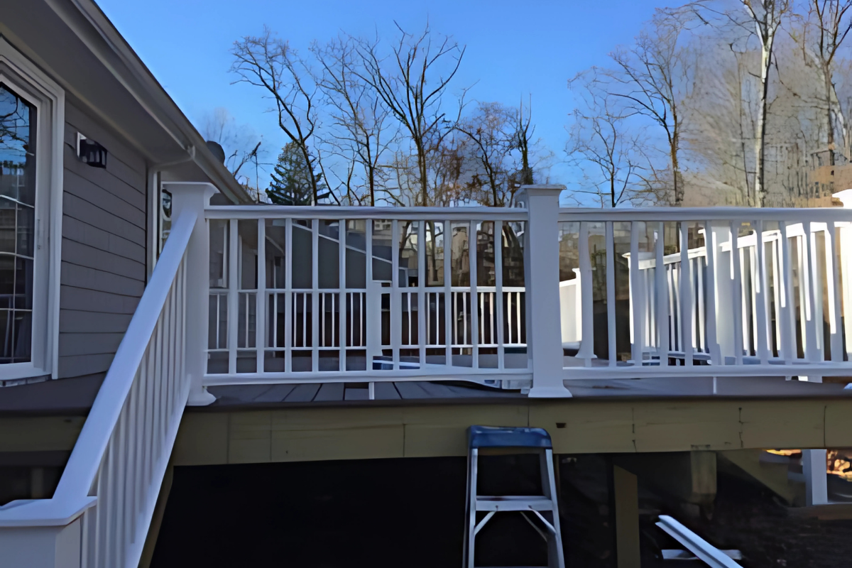 New White Deck Railings