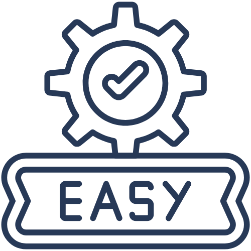 Blue Icon Quick and Easy Approval