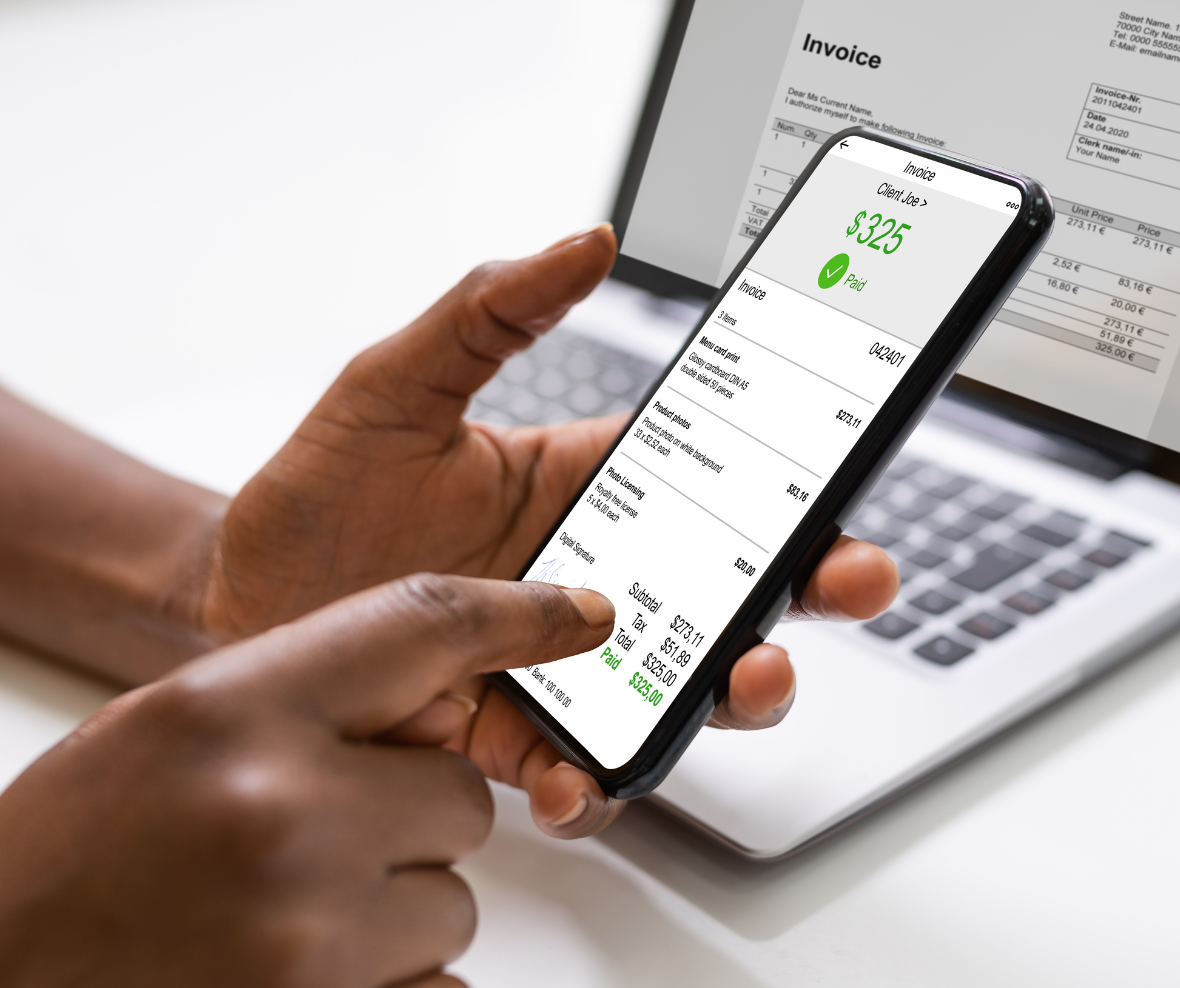 showing your financing on your phone