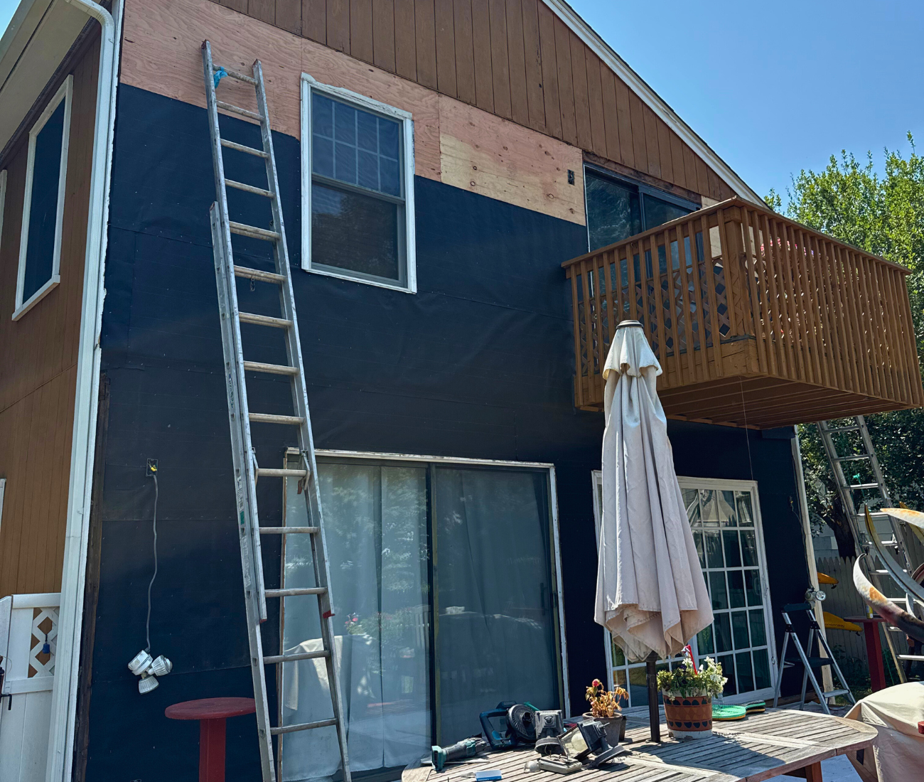 Removing the Old Siding in Our Projects