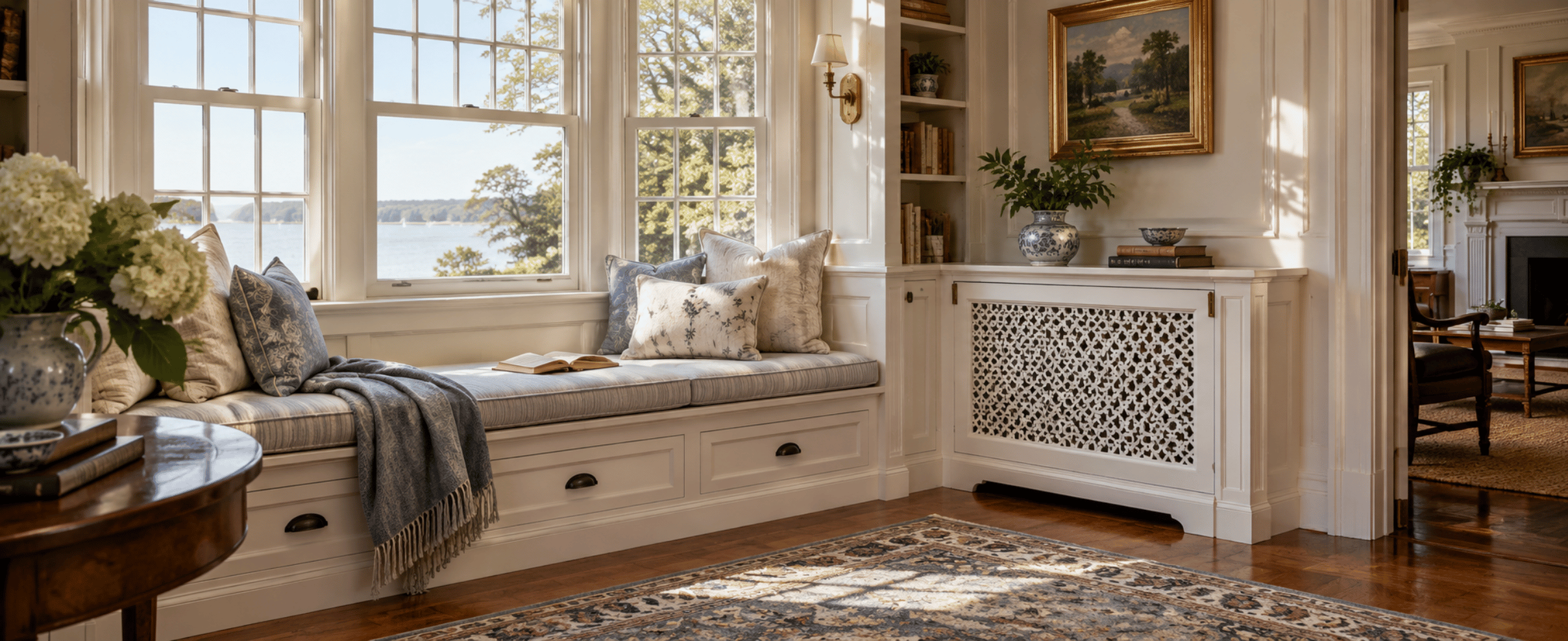 Built-In Window Seats and Radiator Covers for Older Connecticut Homes