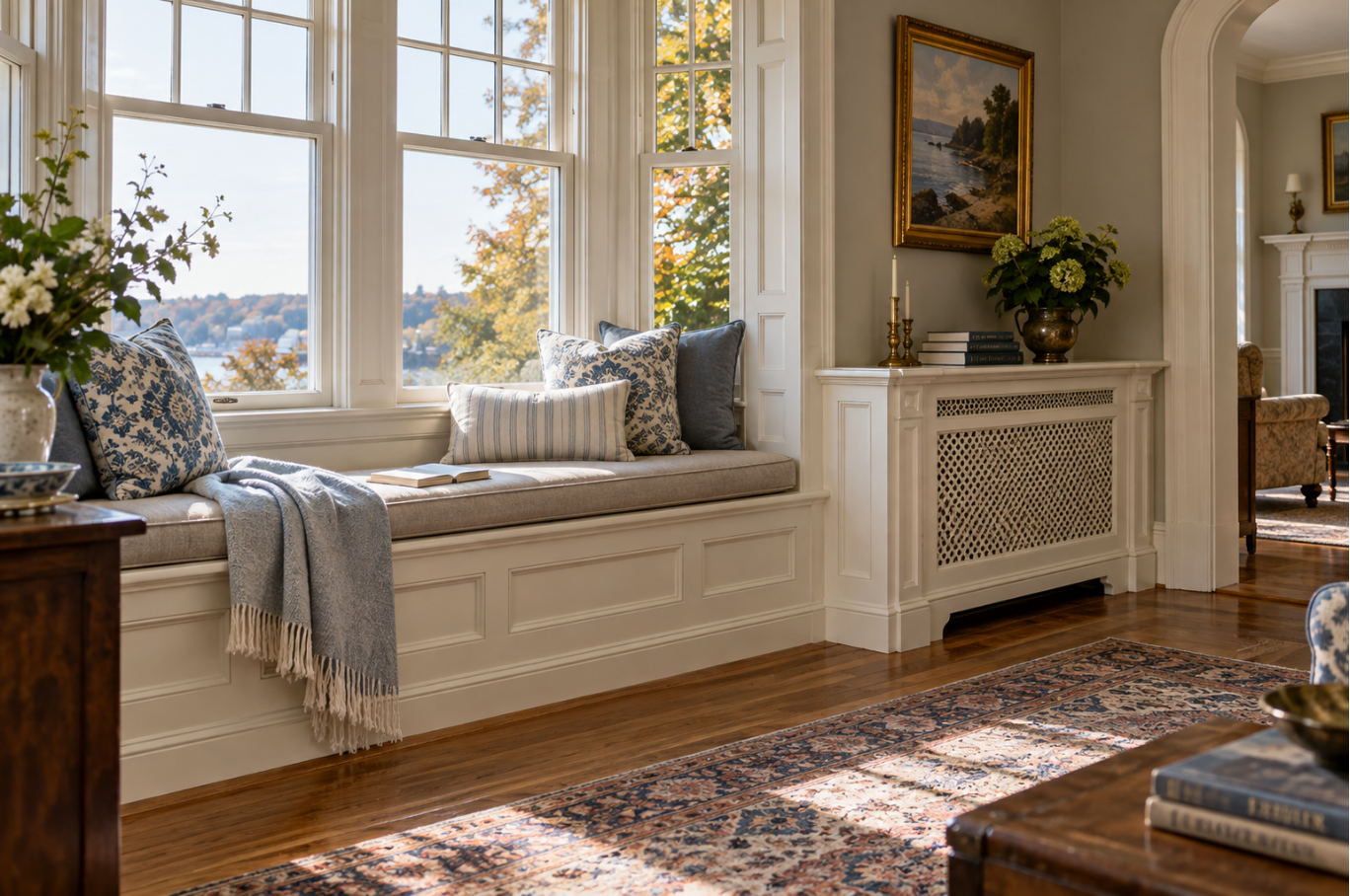 Built-In Window Seats and Radiator Covers for Older Connecticut Homes