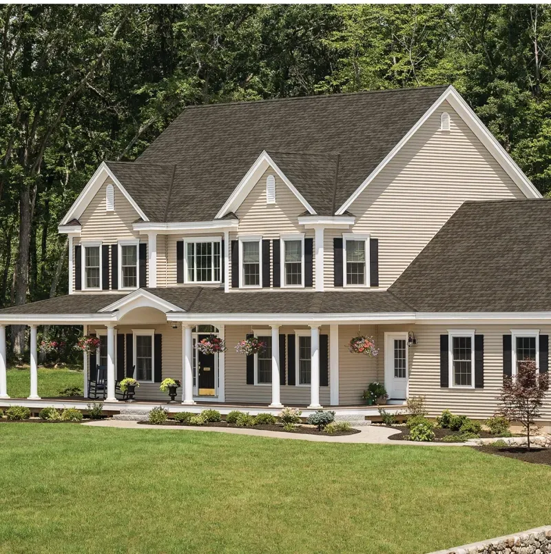 IKO Cambridge shingles installed on traditional Ontario home showing dimensional design and proven performance by Lodde Roofing professionals