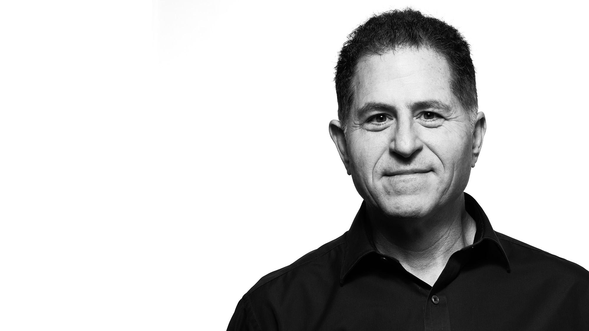 Michael Dell black and white portrait