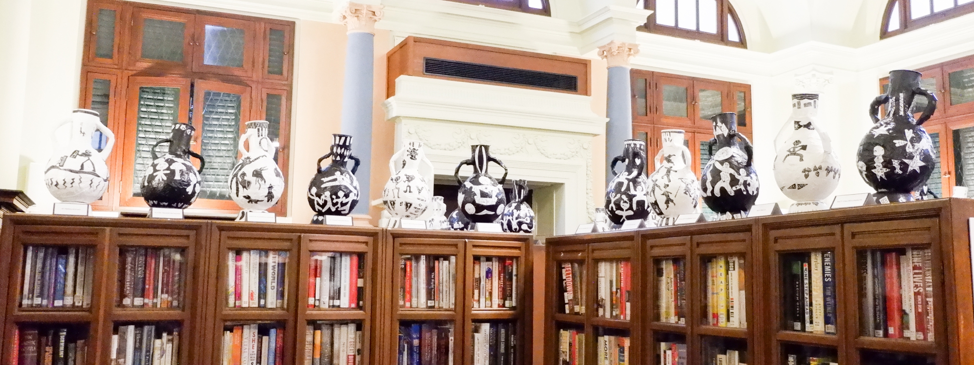 Our Year 4 students art showcase at the Neilson Hays Library