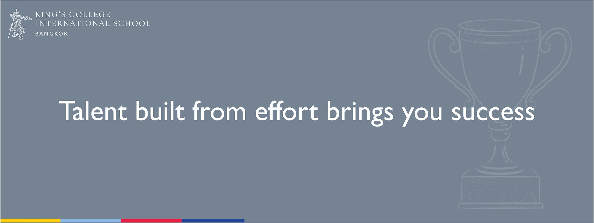 Talent built from effort brings you success