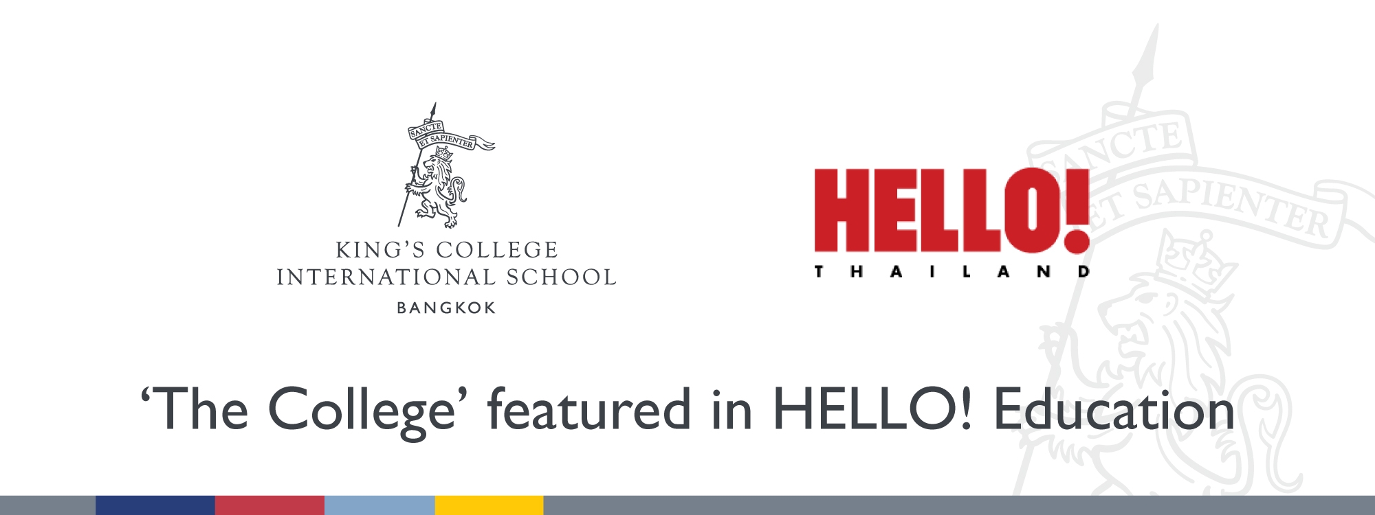 ‘The College’ featured in HELLO! Education