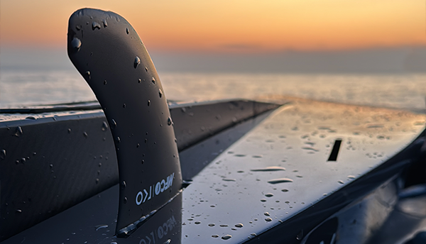 TKO jetboard with MFC fins