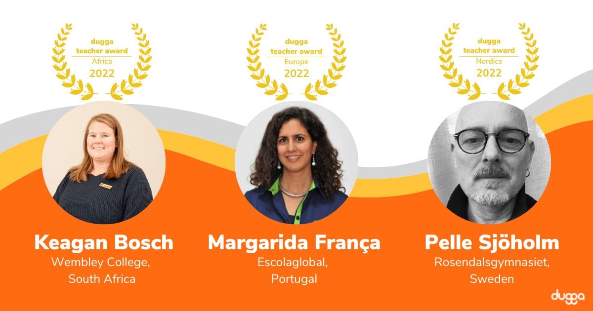 Dugga teacher award 2022 winner banner