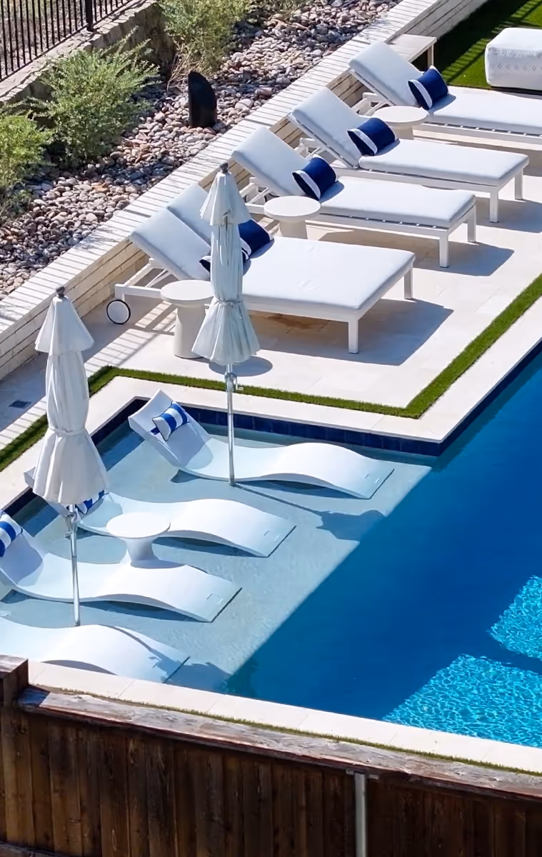 outdoor living and pool designs