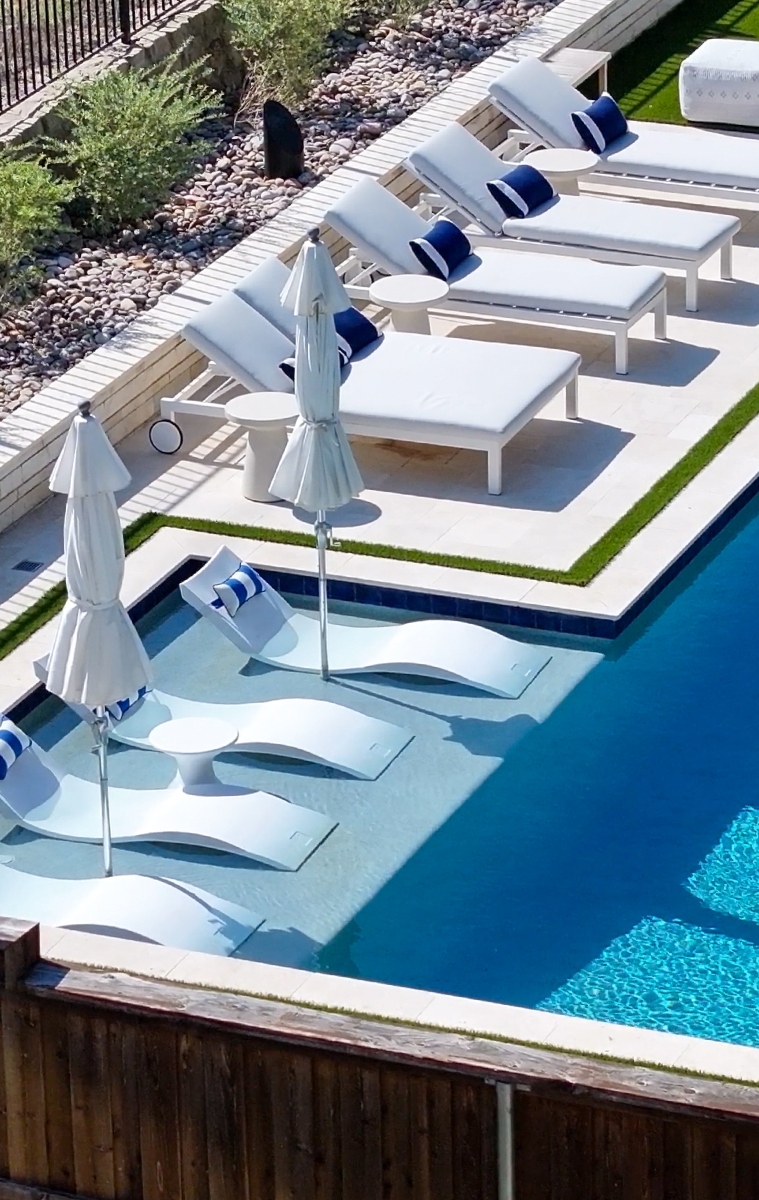 outdoor living and pool designs