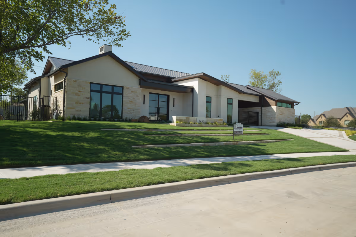 new construction landscape design and build