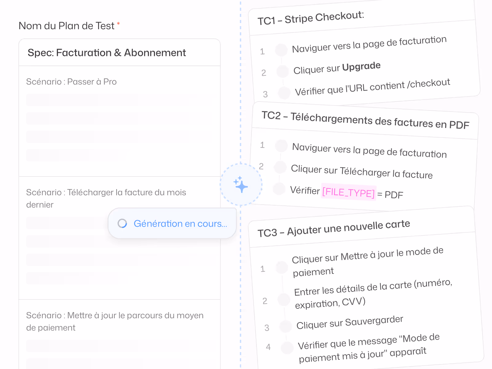 L'IA génère des plans de test