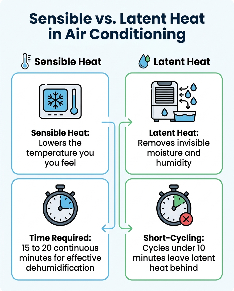 Sensible vs. Latent Heat in Air Conditioning