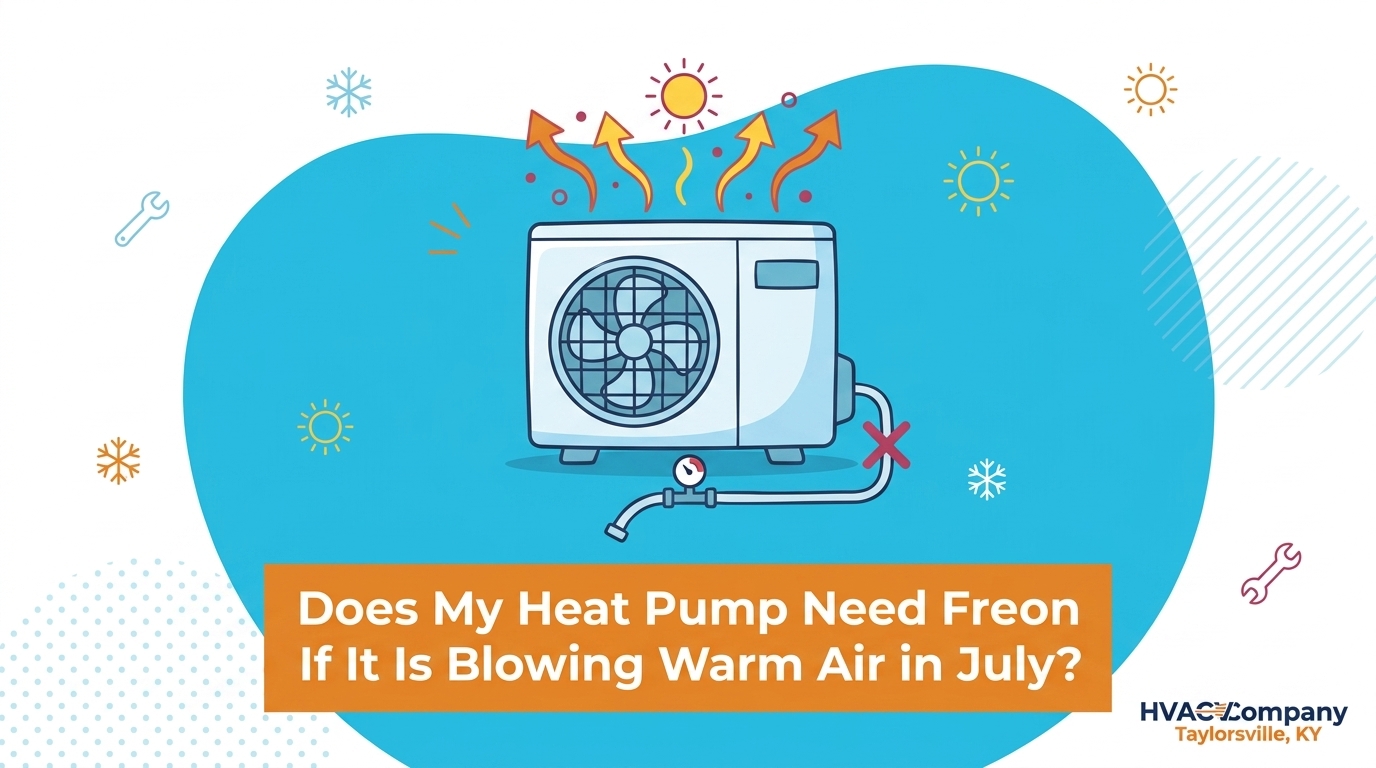 Does My Heat Pump Need Freon If It Is Blowing Warm Air in July? — featured image