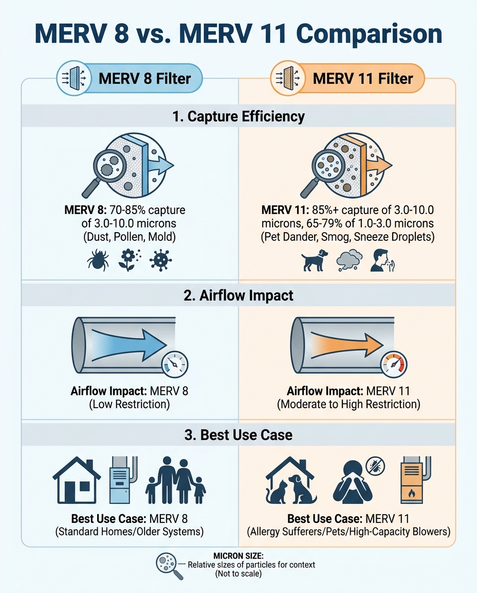 MERV 8 vs. MERV 11 Comparison