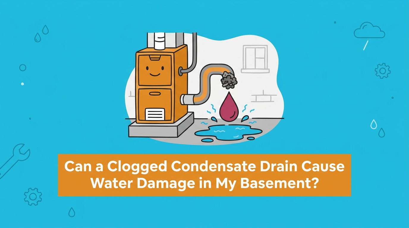 Can a Clogged Condensate Drain Cause Water Damage in My Basement? — featured image
