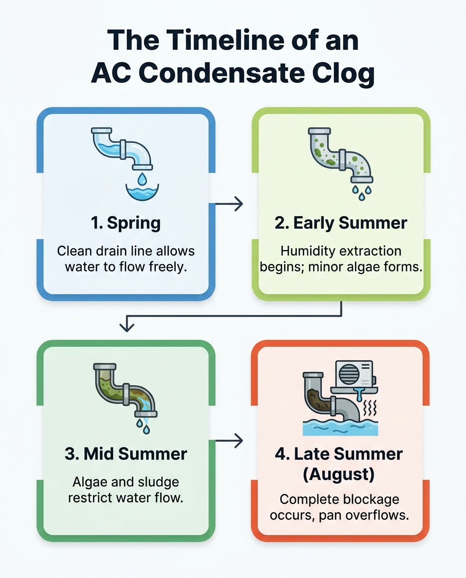 The Timeline of an AC Condensate Clog