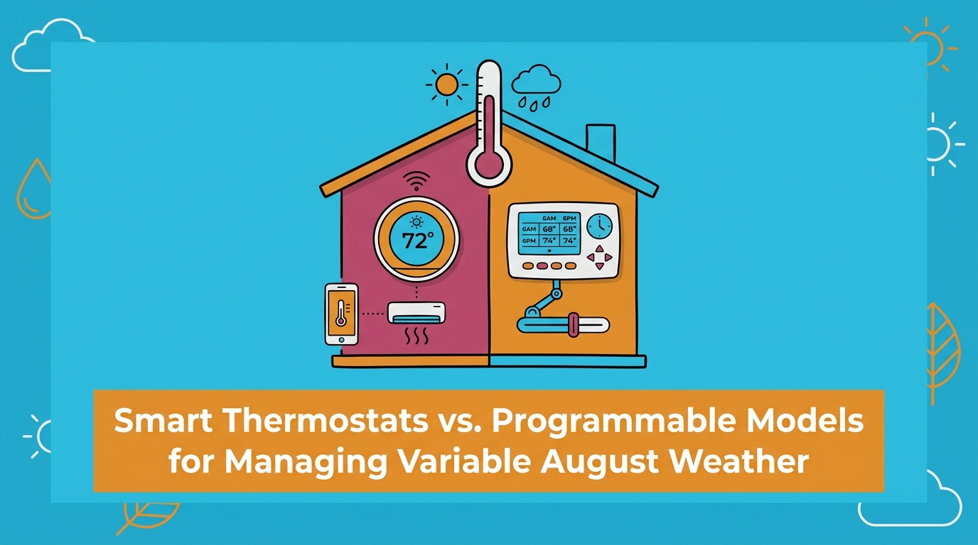 Smart Thermostats vs. Programmable Models for Managing Variable August Weather — featured image