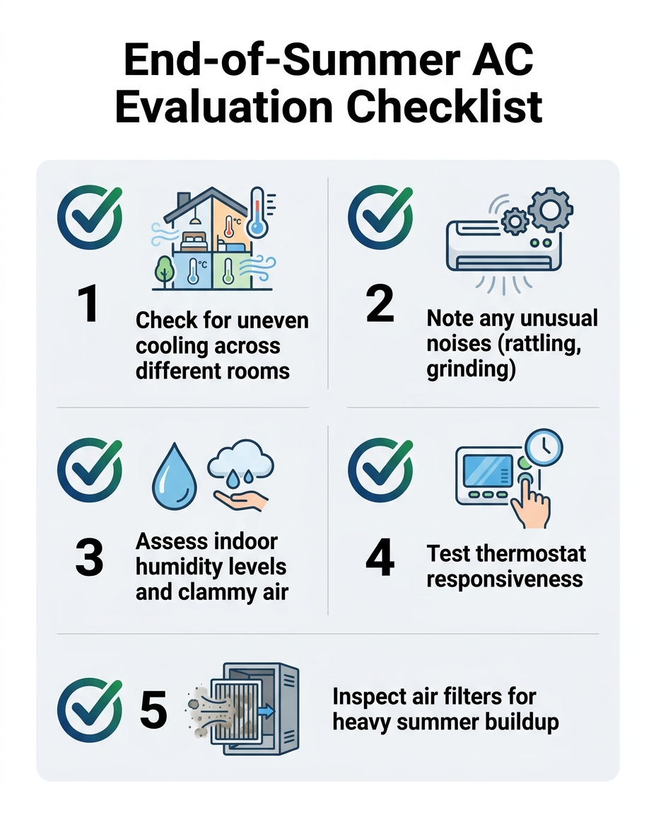 End-of-Summer AC Evaluation Checklist