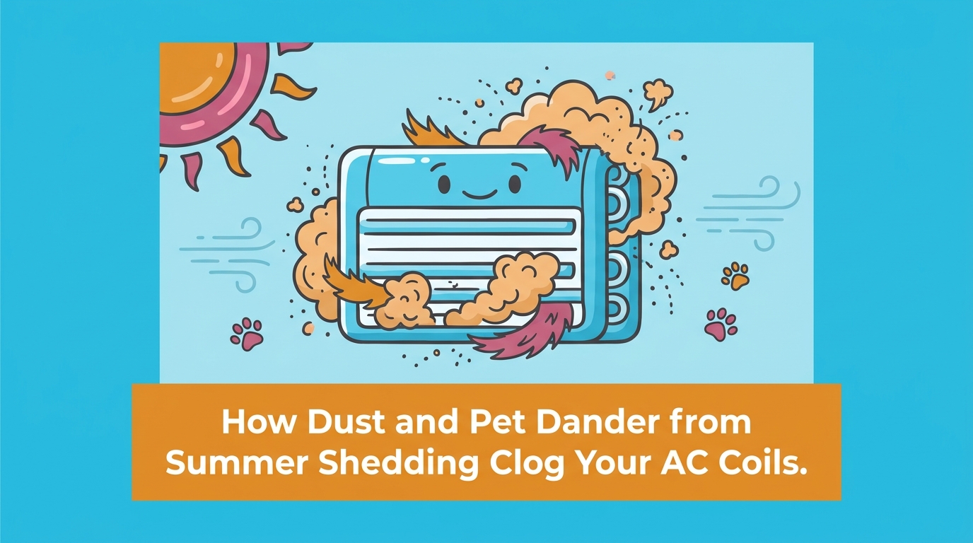 How Dust and Pet Dander from Summer Shedding Clog Your AC Coils — featured image