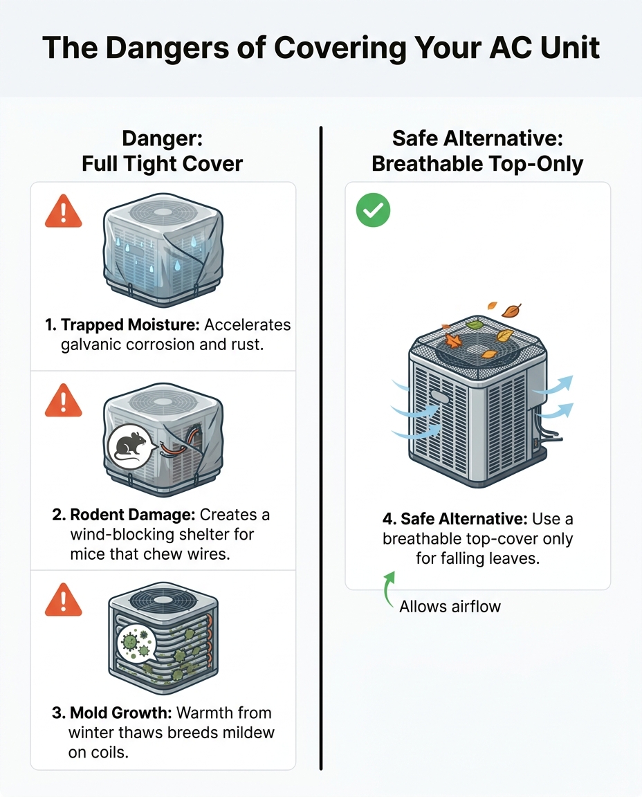 The Dangers of Covering Your AC Unit
