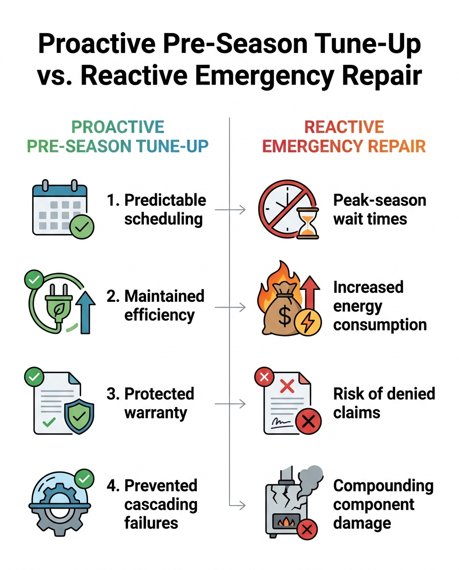 Proactive Pre-Season Tune-Up vs. Reactive Emergency Repair