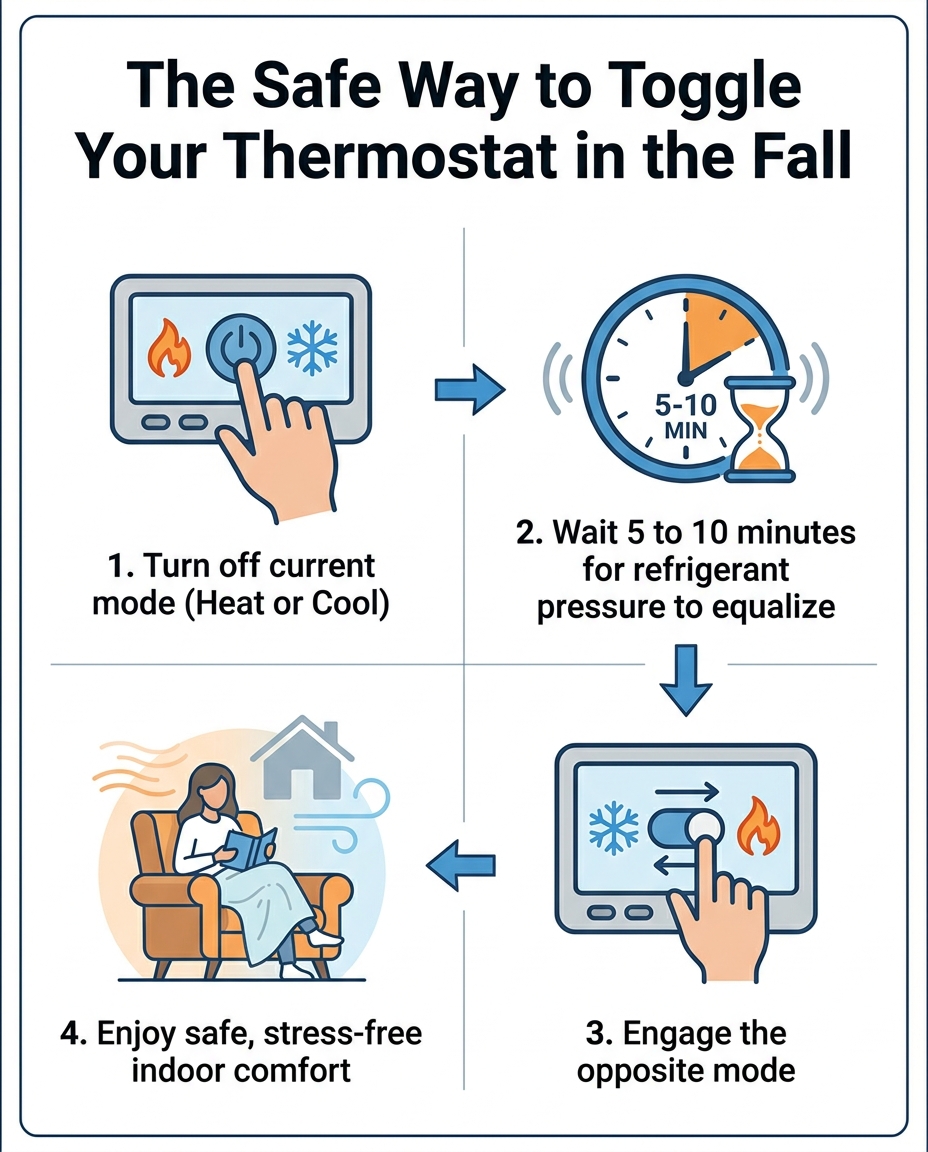 The Safe Way to Toggle Your Thermostat in the Fall