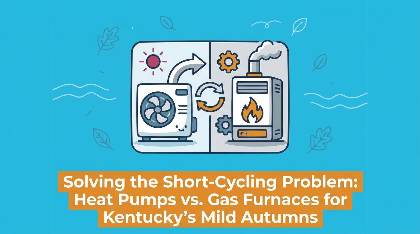 Solving the Short-Cycling Problem: Heat Pumps vs. Gas Furnaces for Kentucky's Mild Autumns — featured image