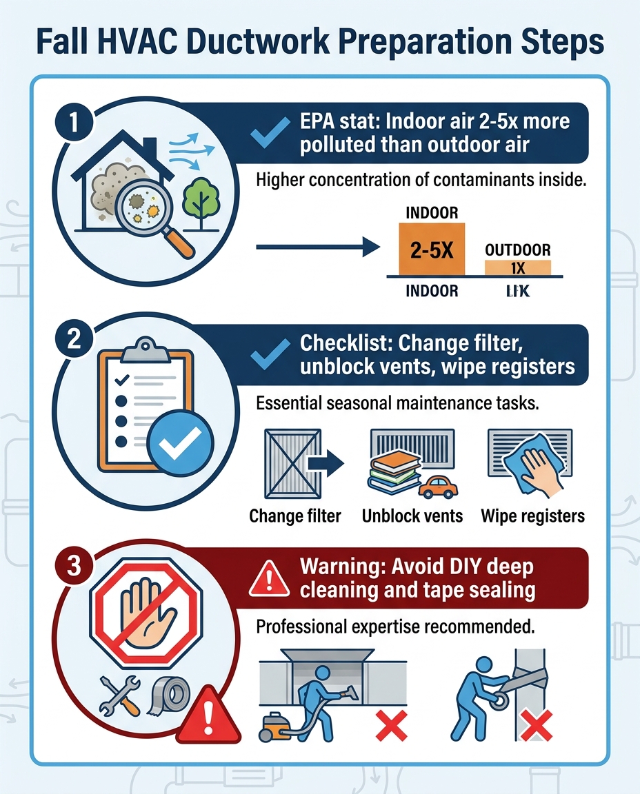 Fall HVAC Ductwork Preparation Steps