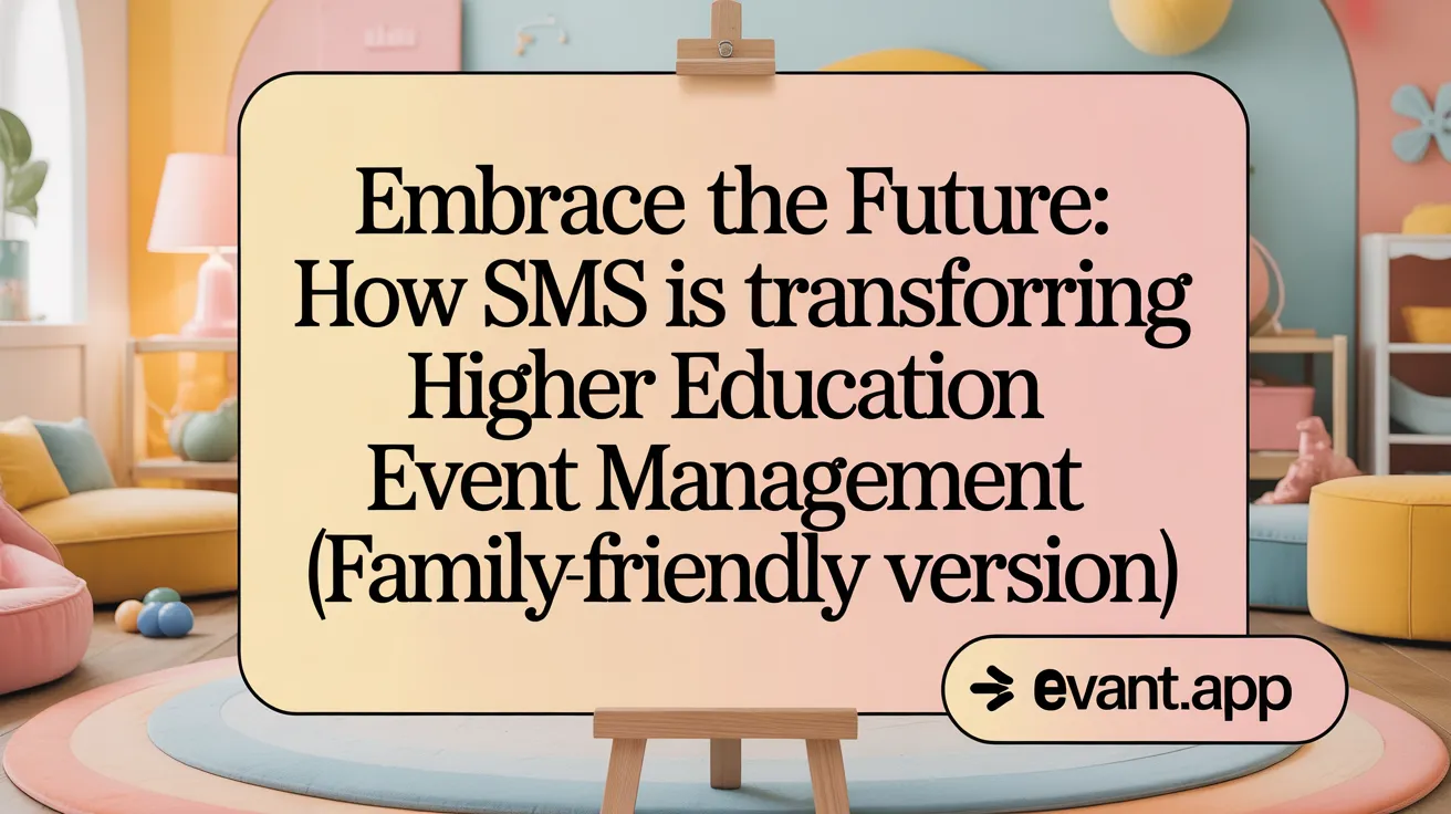 Embrace the Future: How SMS is Transforming Higher Education Event Management