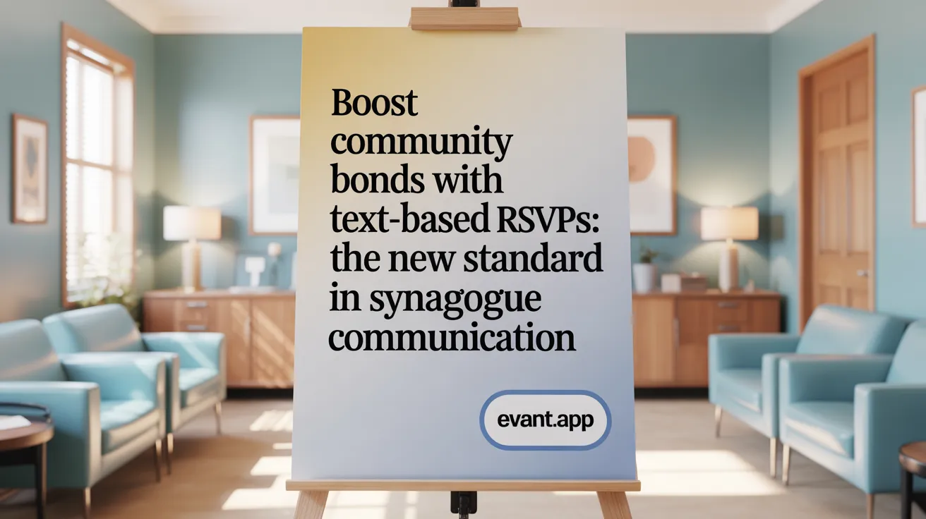 Boost Community Bonds with Text-Based RSVPs: The New Standard in Synagogue Communication